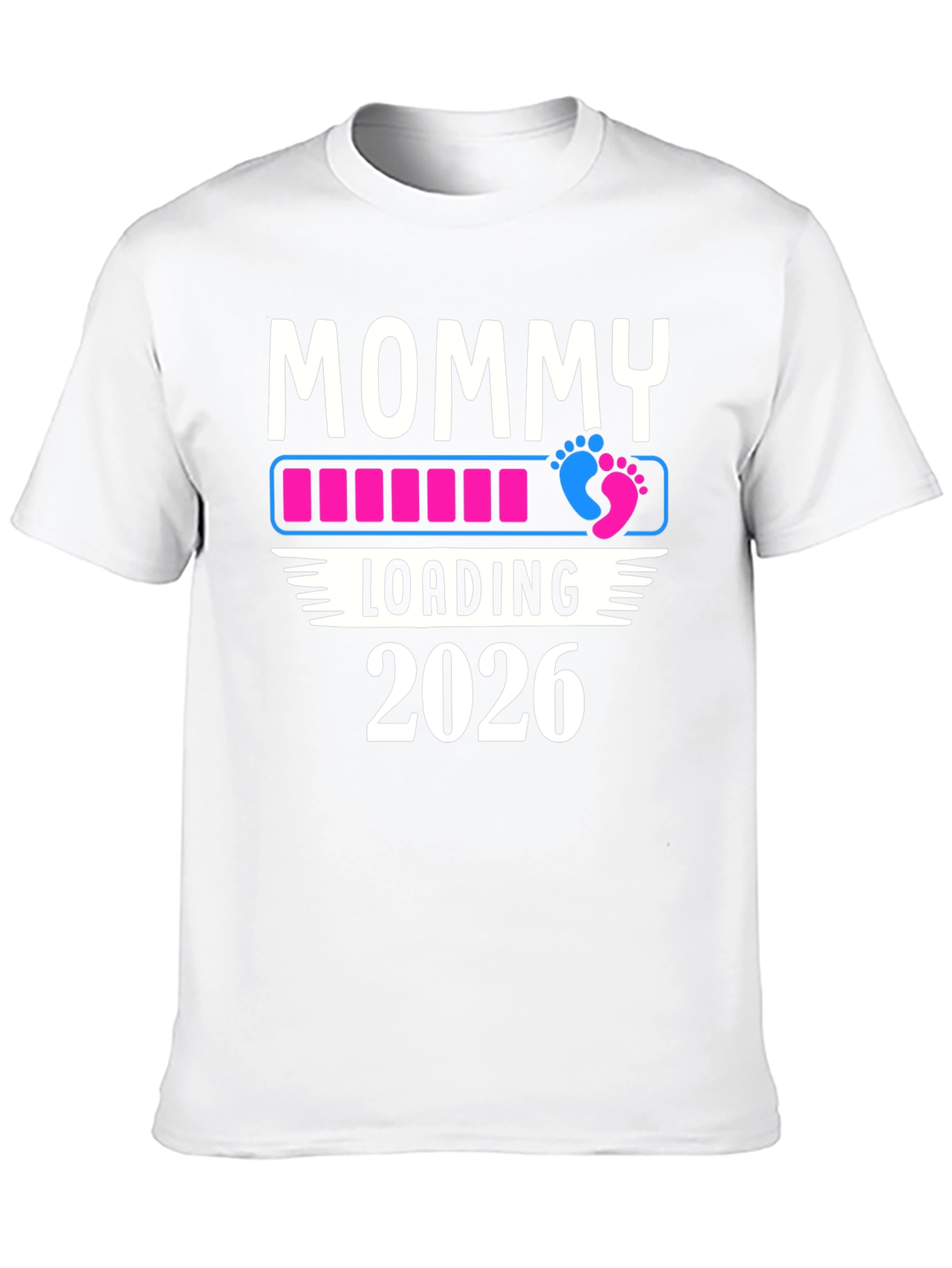 Mommy Loading 2026 T-Shirt Pregnancy Announcement