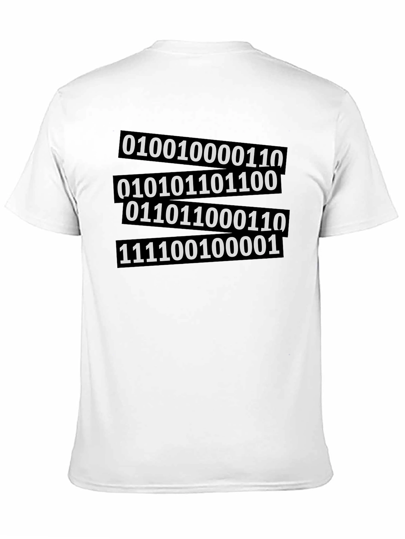 Binary Code Graphic Tee - Black