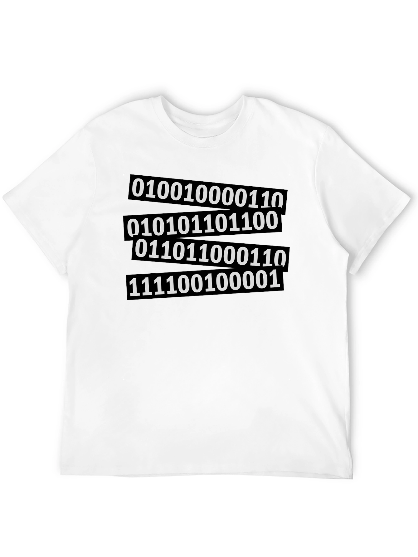 Binary Code Graphic Tee - Black
