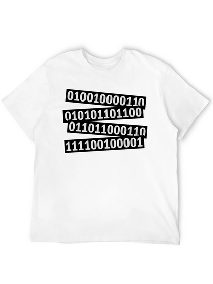 Binary Code Graphic Tee - Black
