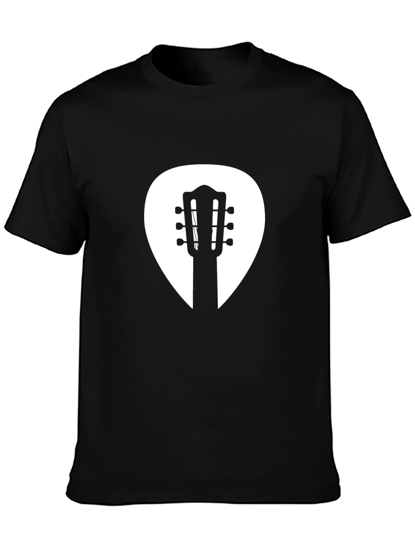 Guitar Pick Graphic Tee - Classic Black