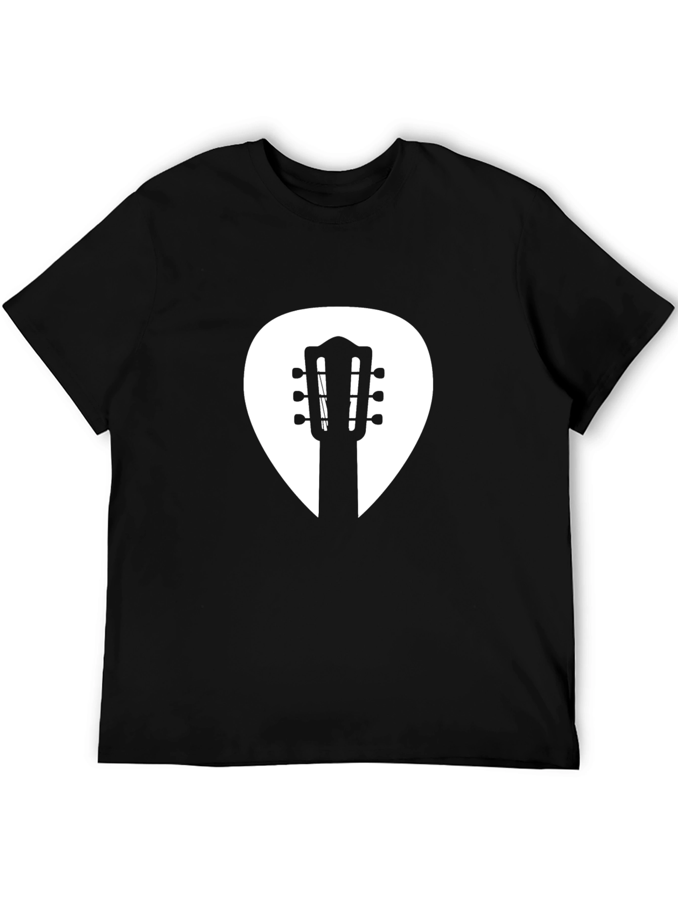 Guitar Pick Graphic Tee - Classic Black