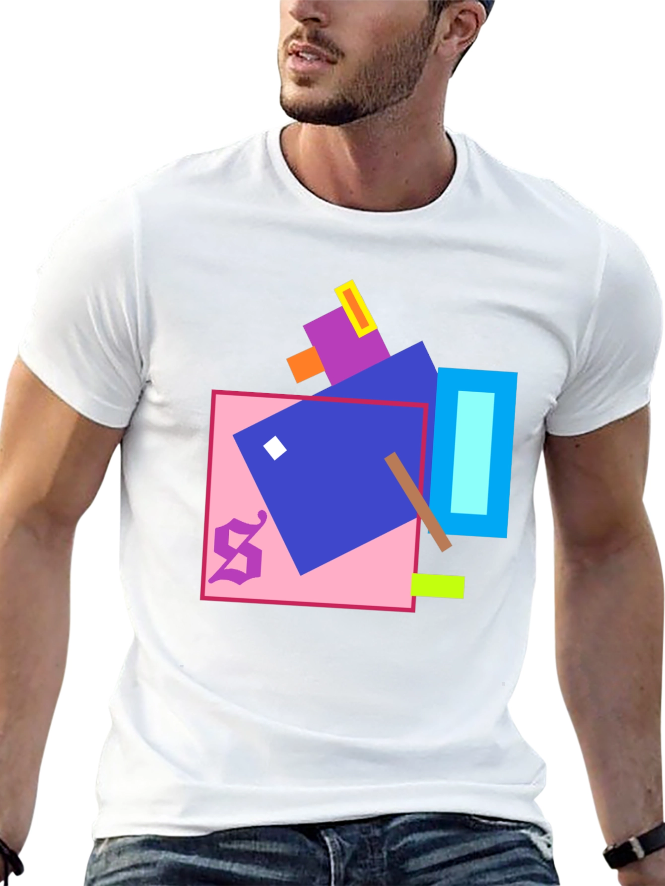Geometric Art Black T-Shirt