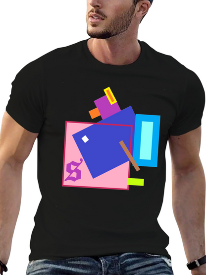 Geometric Art Black T-Shirt