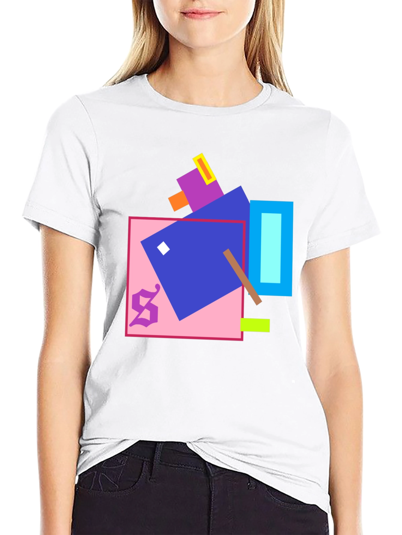 Geometric Art Black T-Shirt