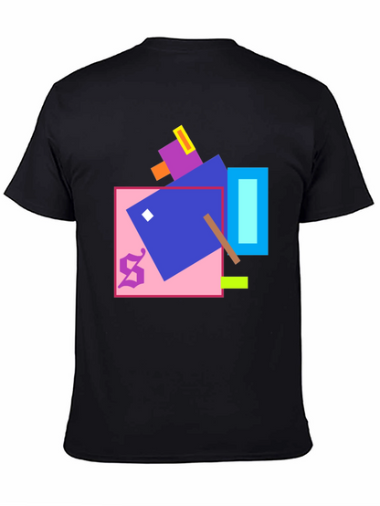 Geometric Art Black T-Shirt