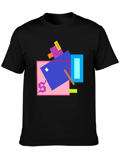 Geometric Art Black T-Shirt