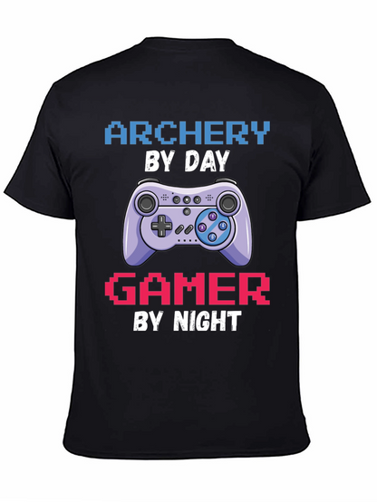 Archery by Day Gamer by Night T-Shirt
