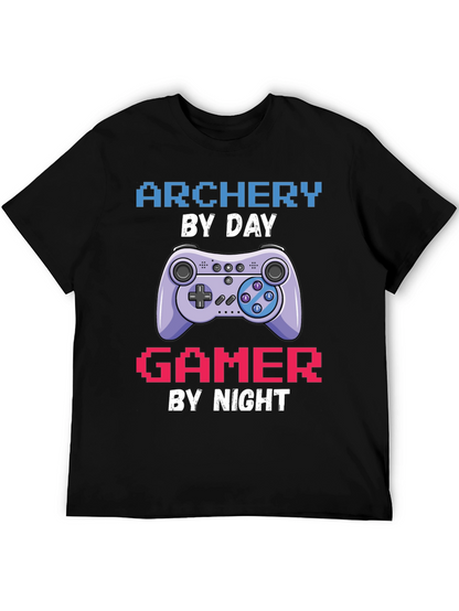 Archery by Day Gamer by Night T-Shirt