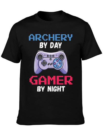 Archery by Day Gamer by Night T-Shirt