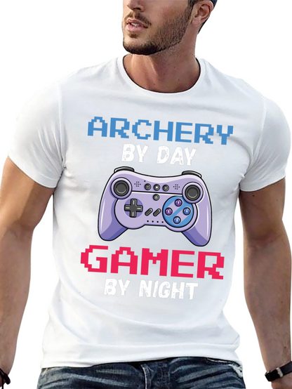 Archery by Day Gamer by Night T-Shirt