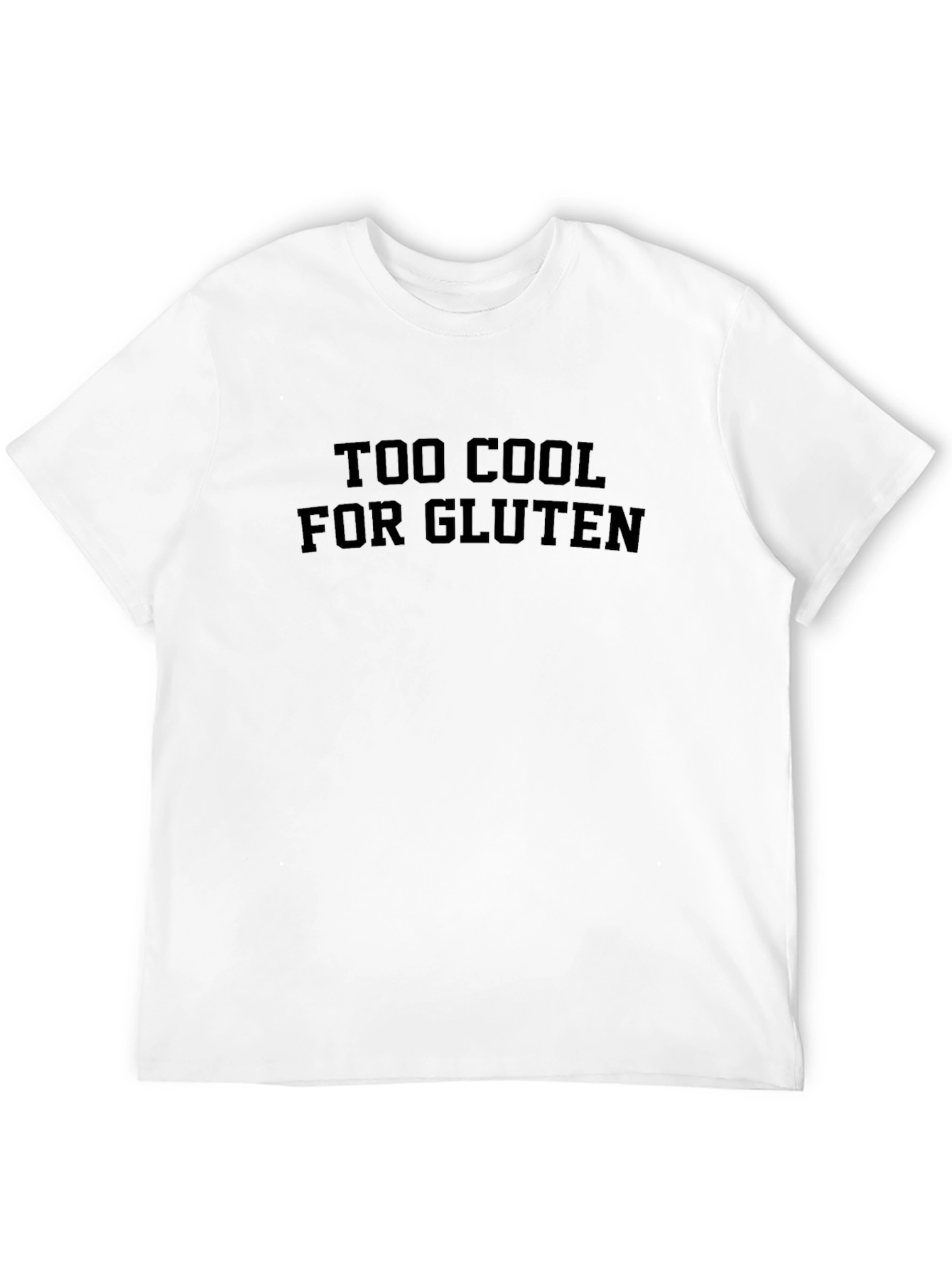 Too Cool For Gluten Black T-Shirt
