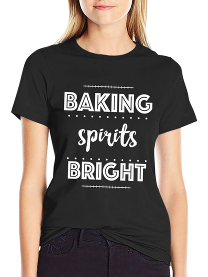 Baking Spirits Bright Graphic Tee - Black