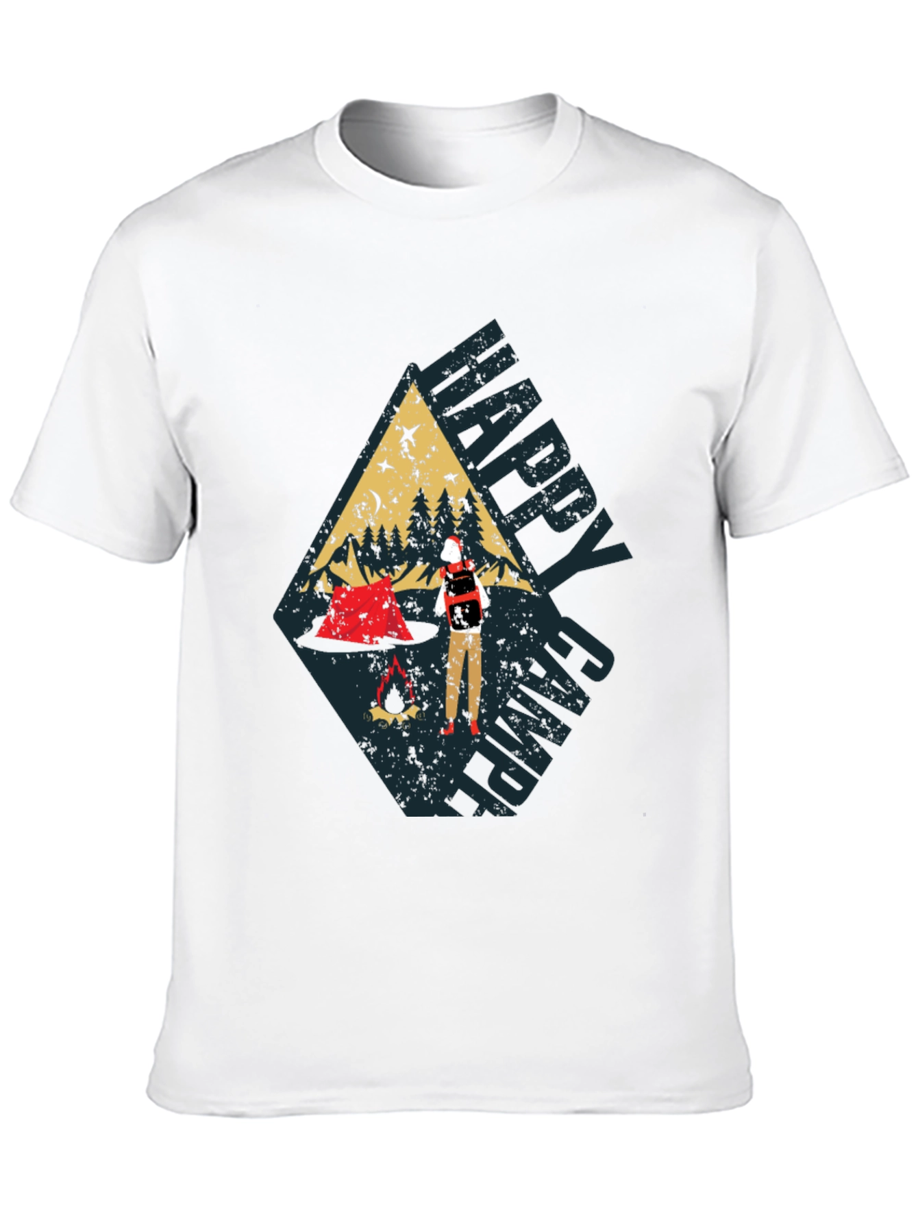 Happy Camper Graphic Tee - Adventure Awaits!