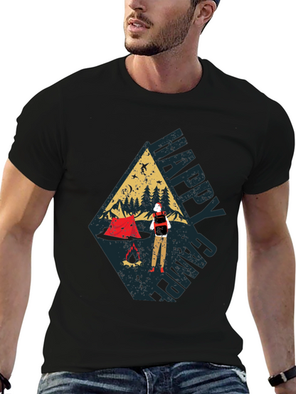 Happy Camper Graphic Tee - Adventure Awaits!