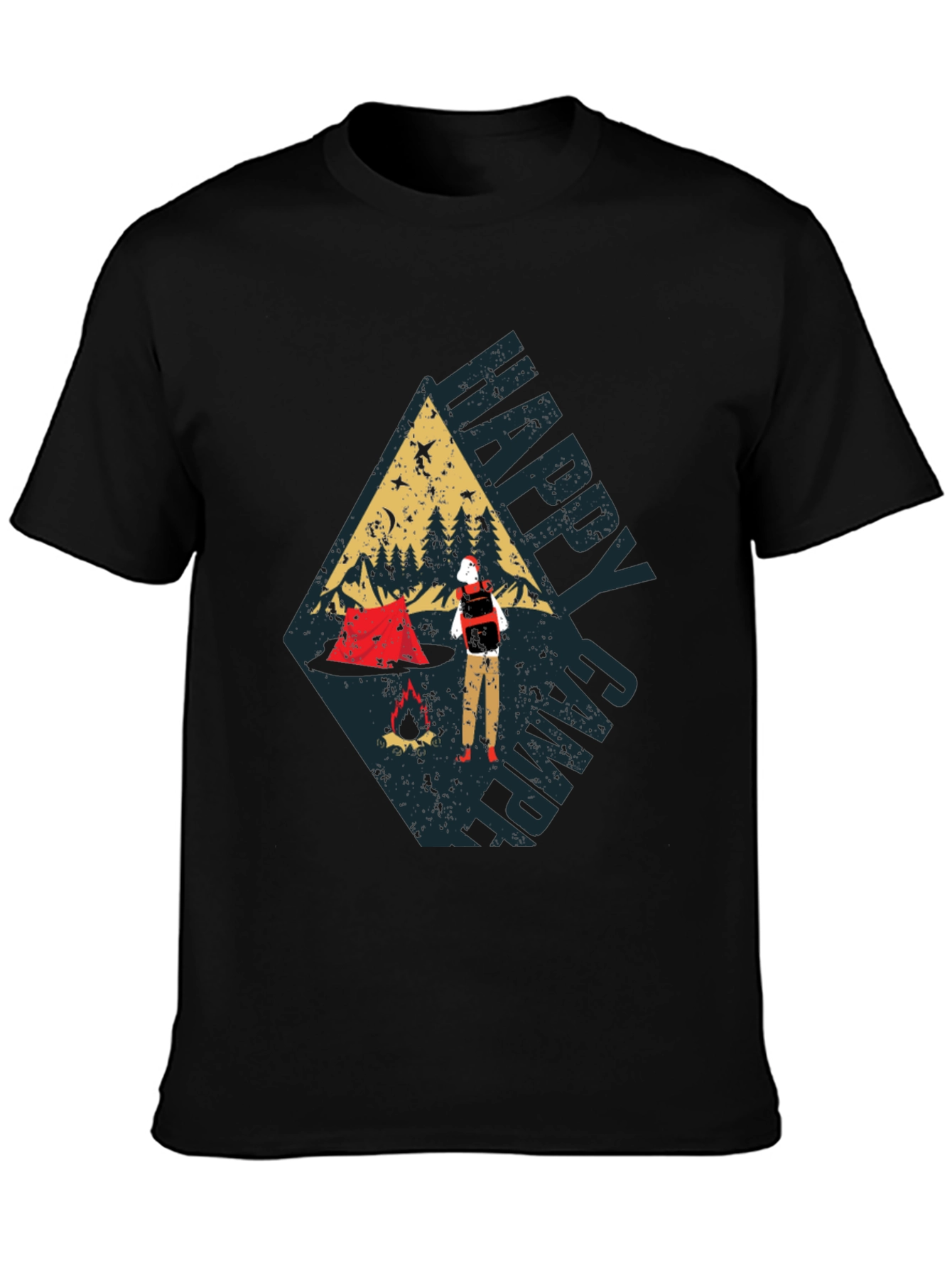 Happy Camper Graphic Tee - Adventure Awaits!
