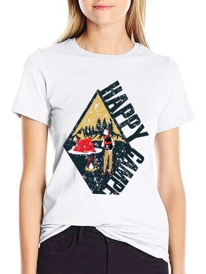 Happy Camper Graphic Tee - Adventure Awaits!