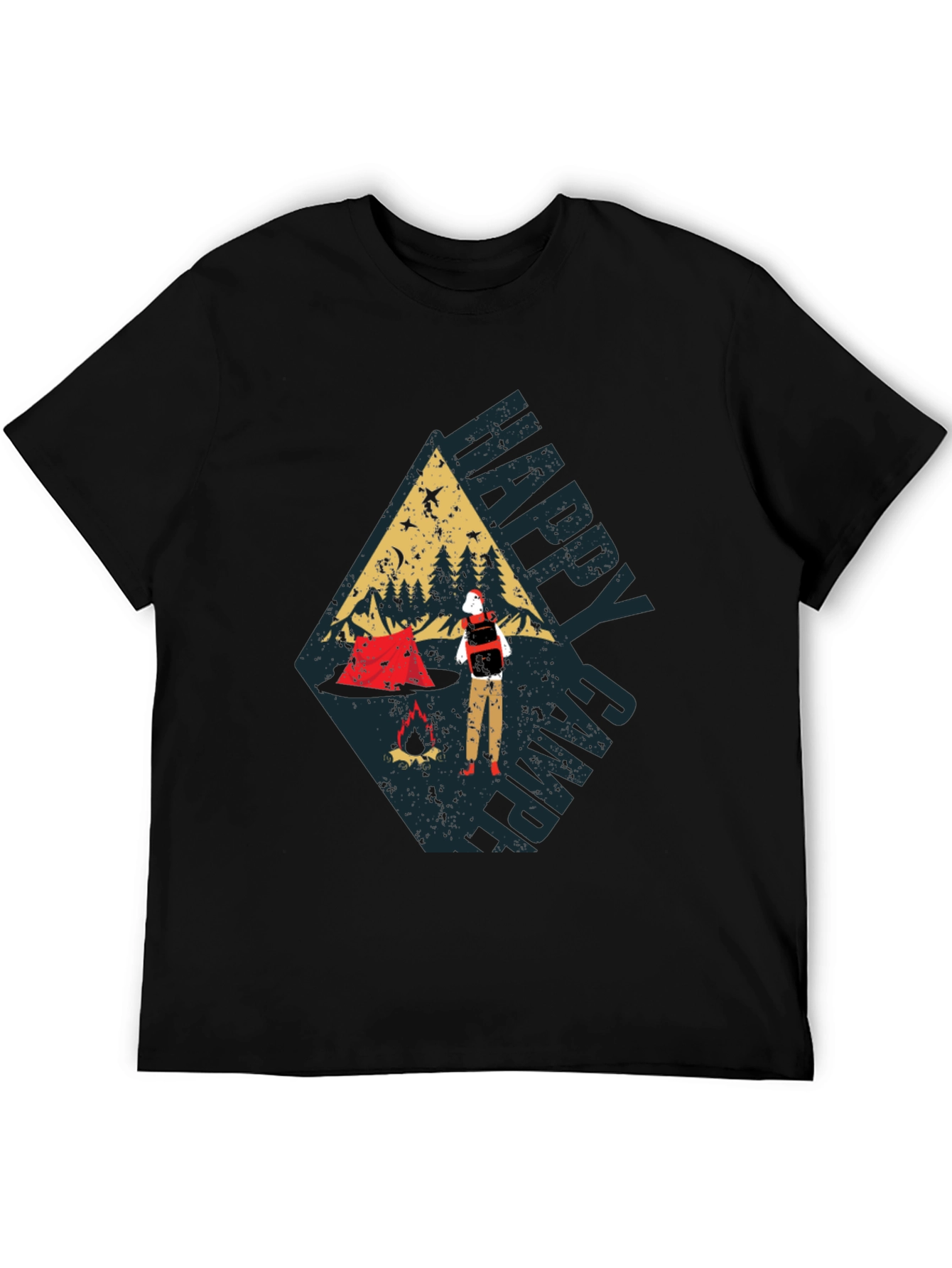 Happy Camper Graphic Tee - Adventure Awaits!