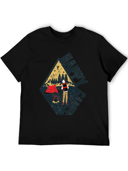 Happy Camper Graphic Tee - Adventure Awaits!