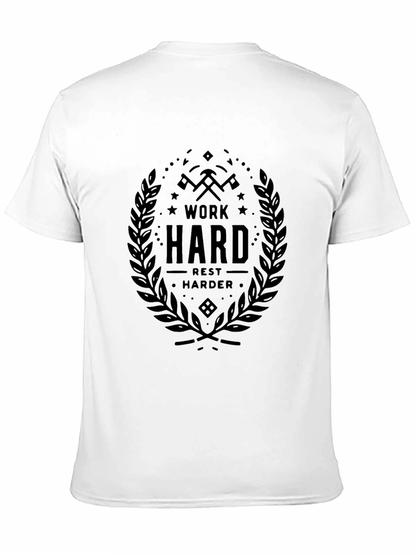 Work Hard Rest Harder Black T-Shirt