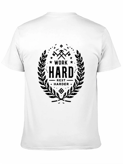 Work Hard Rest Harder Black T-Shirt