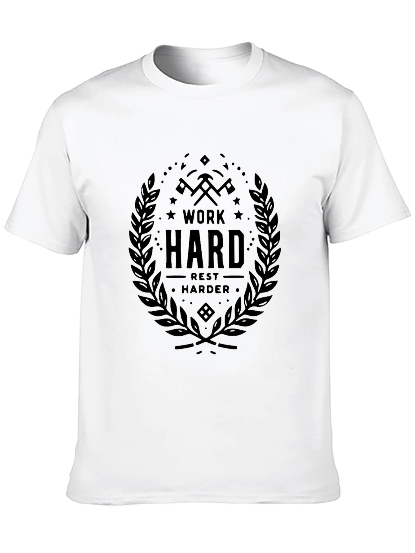 Work Hard Rest Harder Black T-Shirt