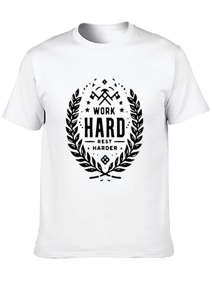 Work Hard Rest Harder Black T-Shirt