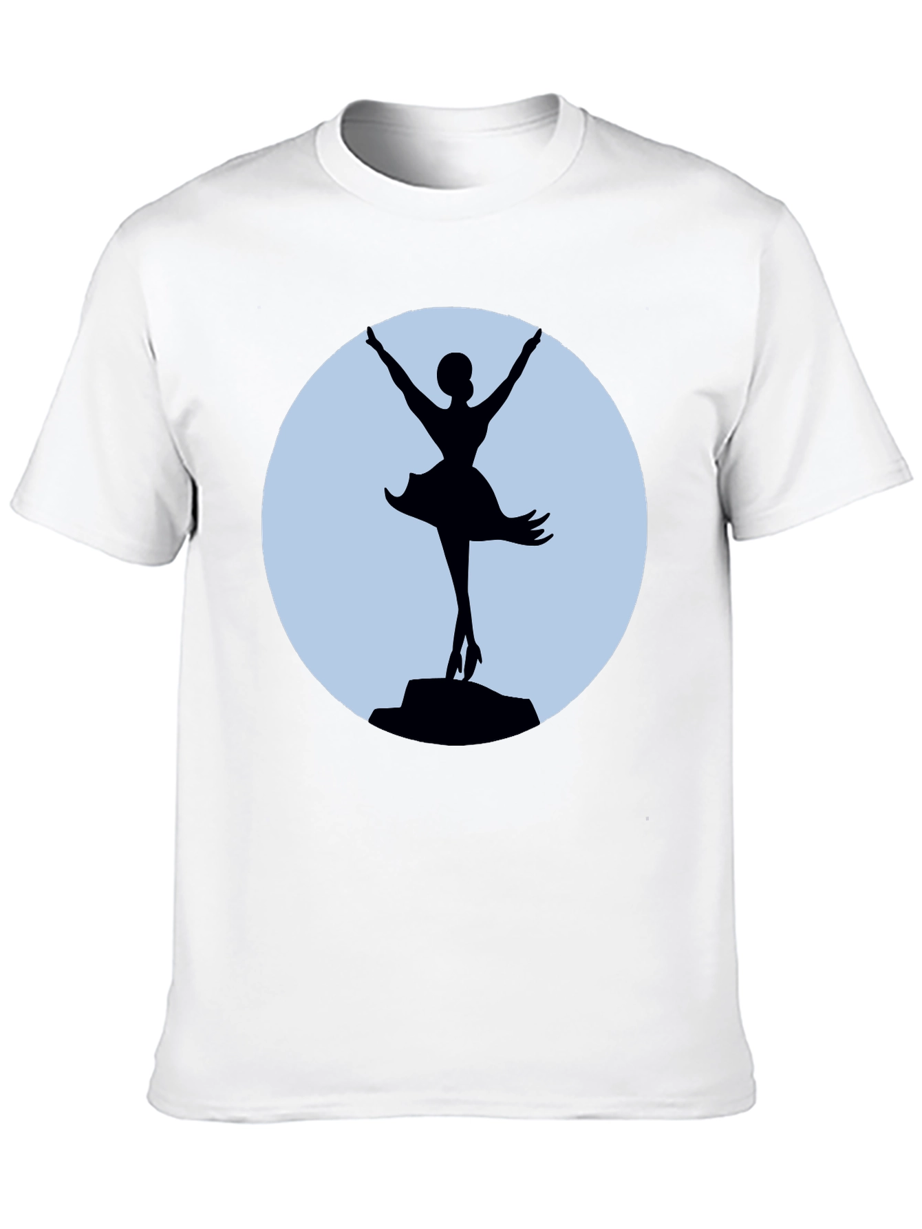 Ballerina Silhouette T-Shirt - Elegant Dance Tee