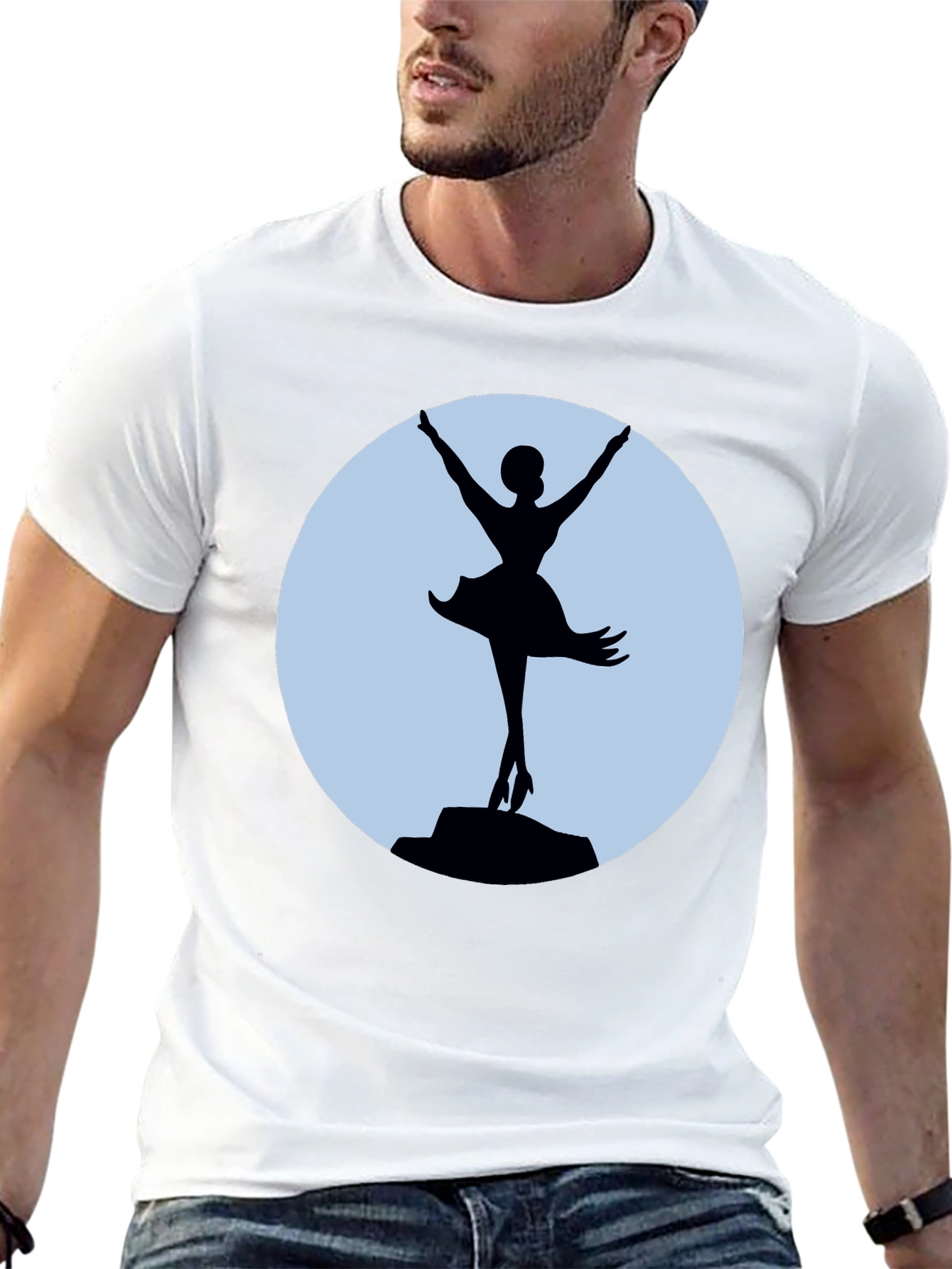 Ballerina Silhouette T-Shirt - Elegant Dance Tee
