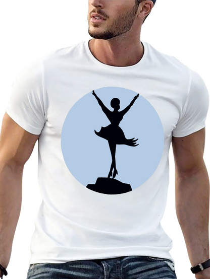 Ballerina Silhouette T-Shirt - Elegant Dance Tee