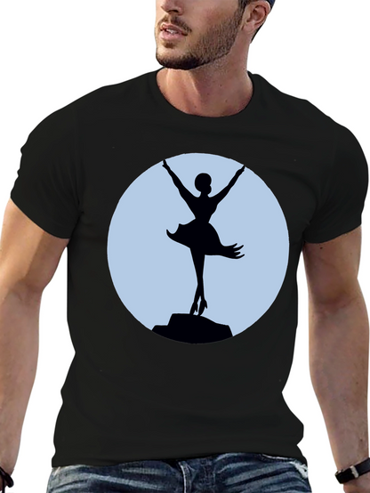 Ballerina Silhouette T-Shirt - Elegant Dance Tee