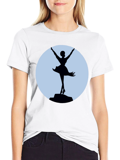 Ballerina Silhouette T-Shirt - Elegant Dance Tee