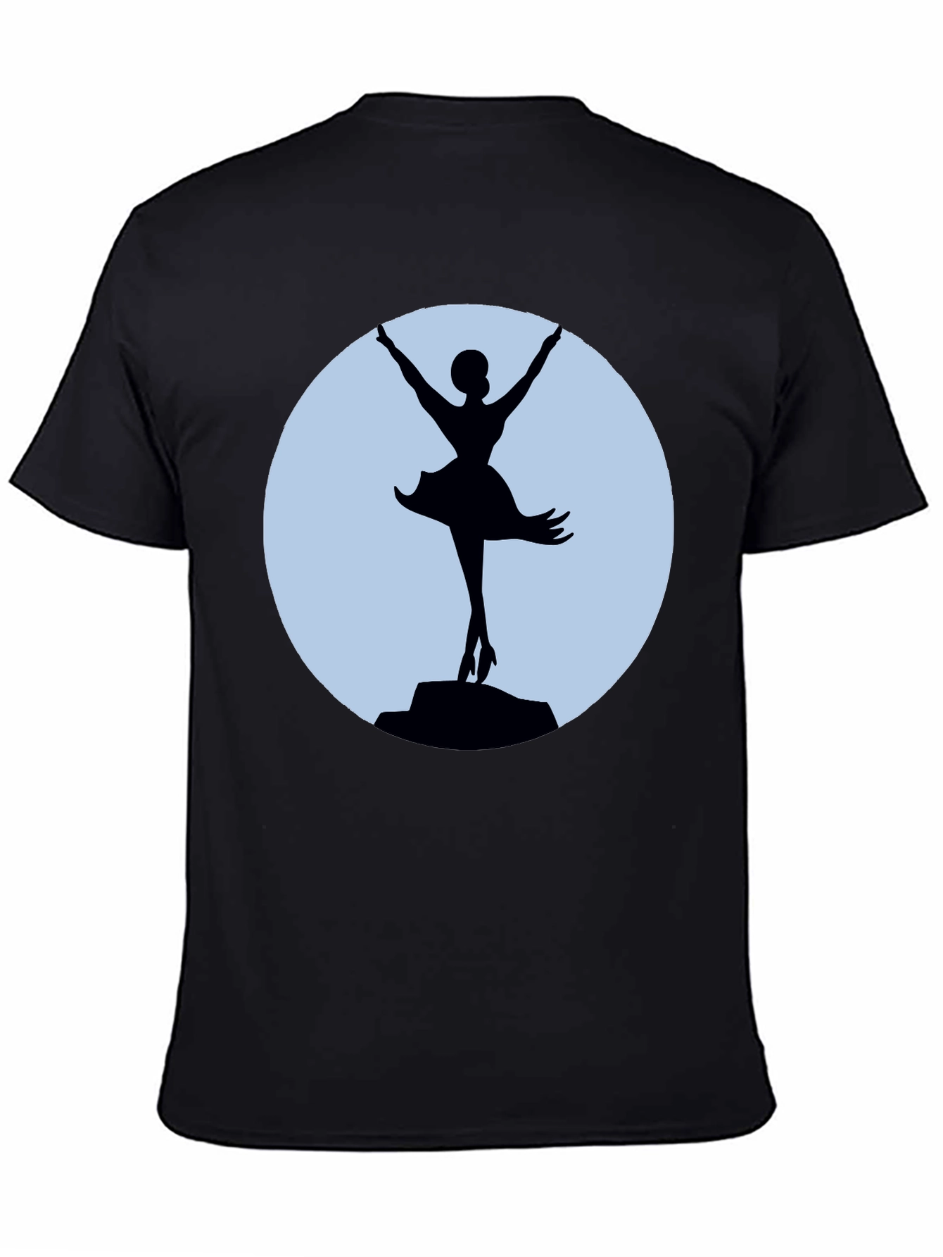 Ballerina Silhouette T-Shirt - Elegant Dance Tee