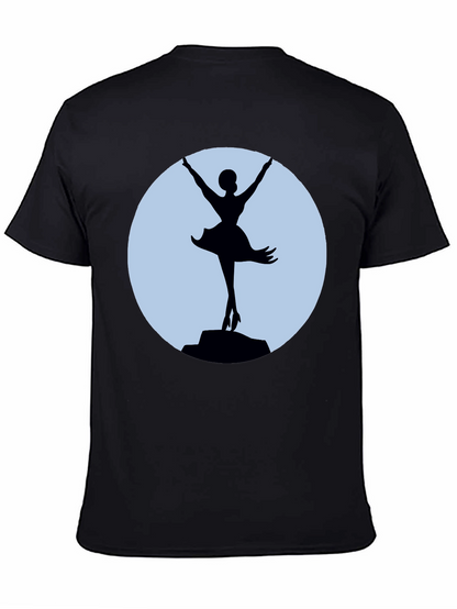 Ballerina Silhouette T-Shirt - Elegant Dance Tee