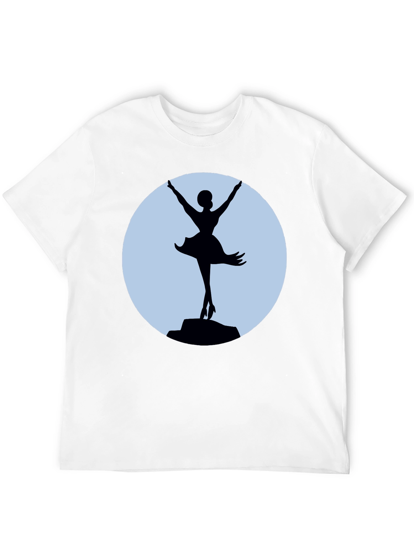 Ballerina Silhouette T-Shirt - Elegant Dance Tee