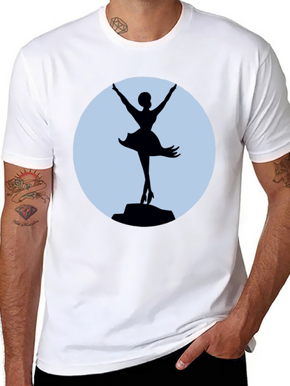 Ballerina Silhouette T-Shirt - Elegant Dance Tee
