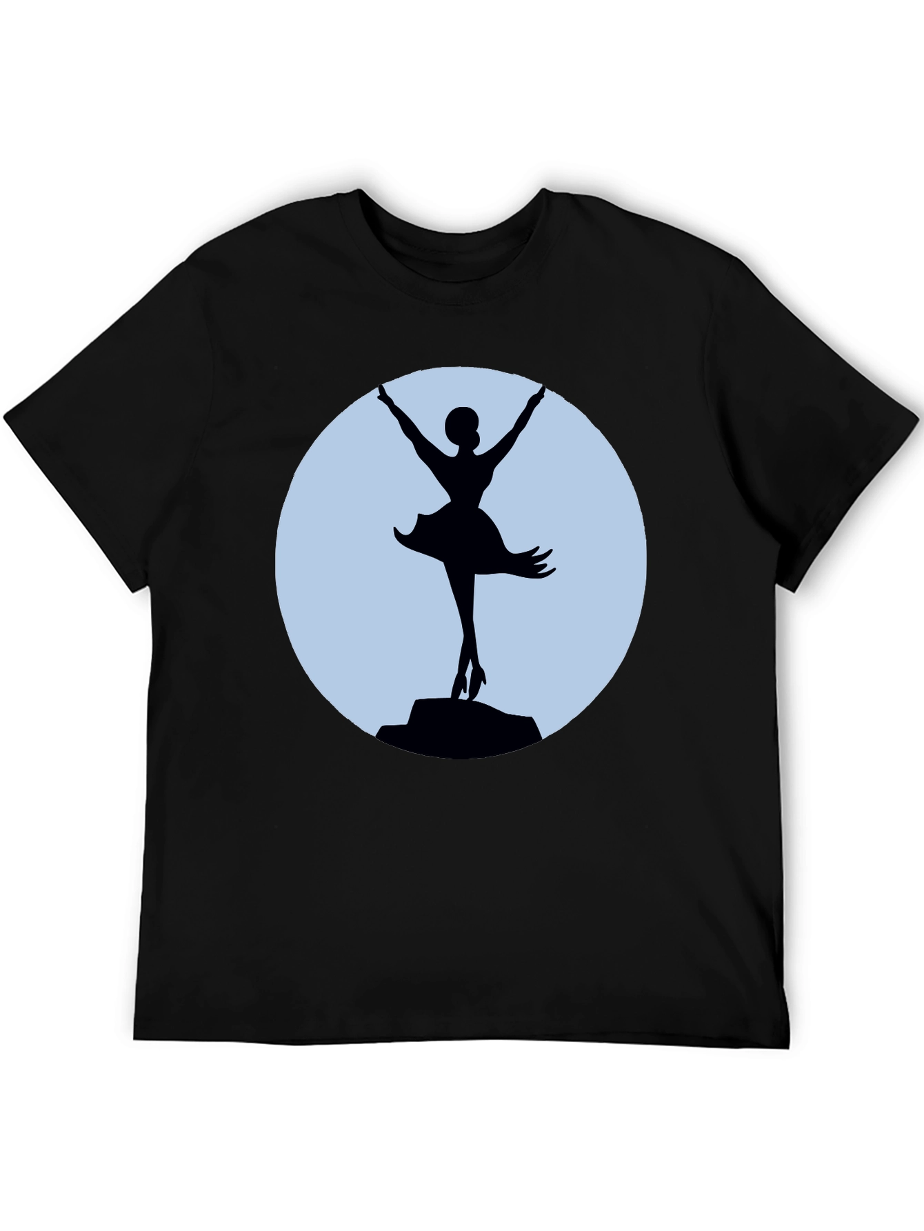 Ballerina Silhouette T-Shirt - Elegant Dance Tee