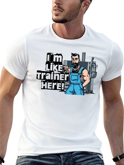 Im Like Trainer Here! Black Graphic T-Shirt
