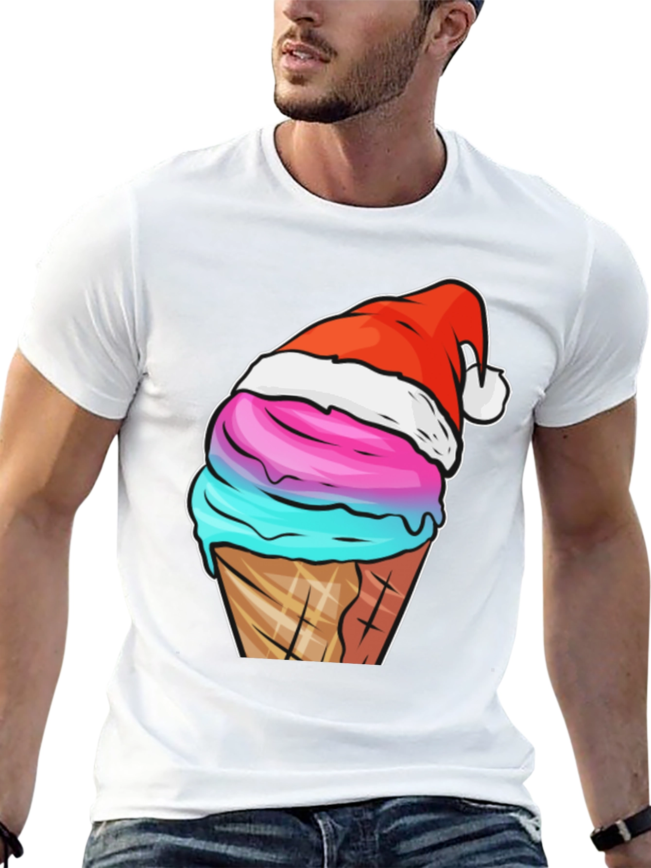 Festive Ice Cream Cone T-Shirt
