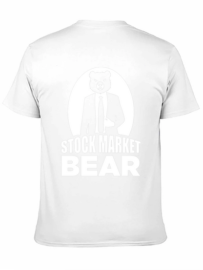 Stock Market Bear Graphic T-Shirt