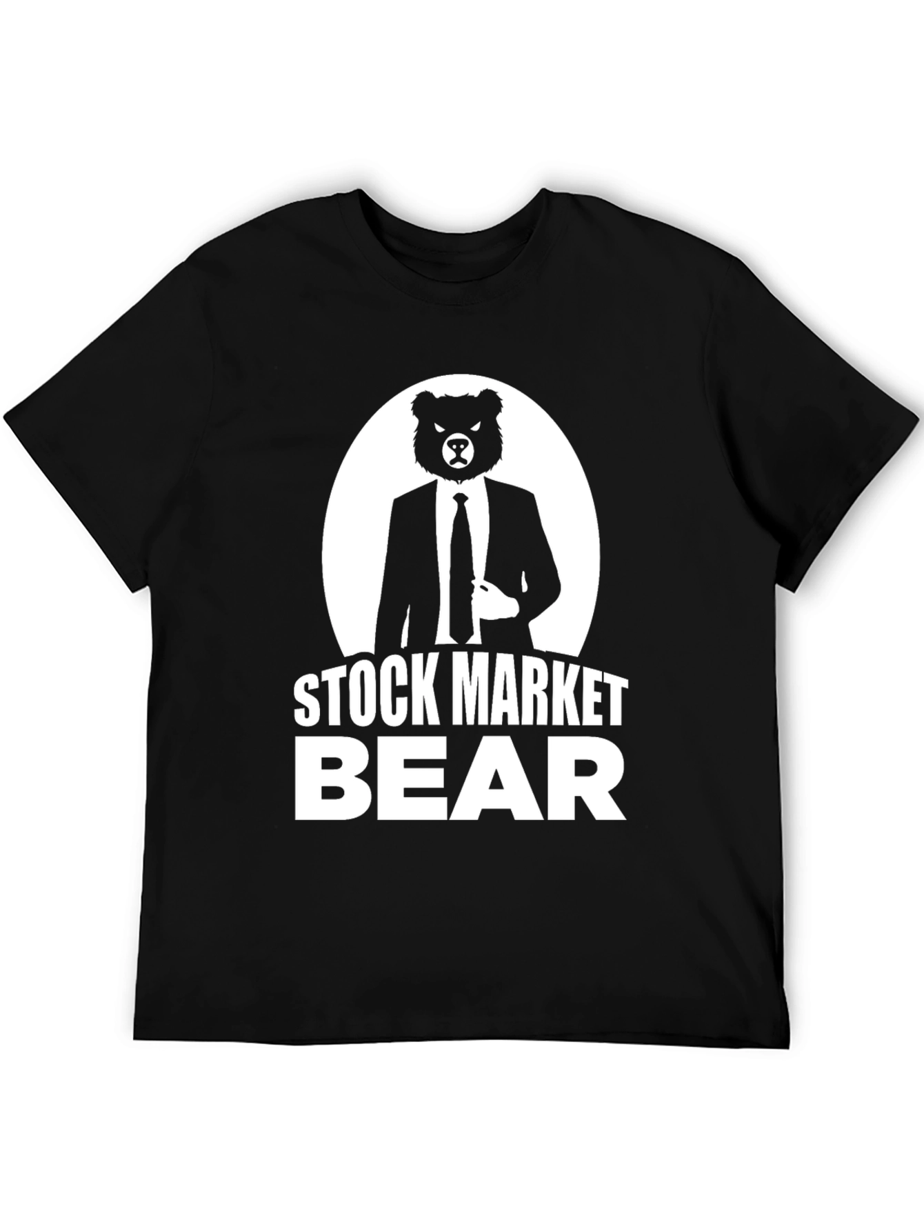 Stock Market Bear Graphic T-Shirt