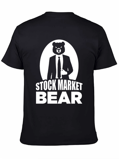 Stock Market Bear Graphic T-Shirt