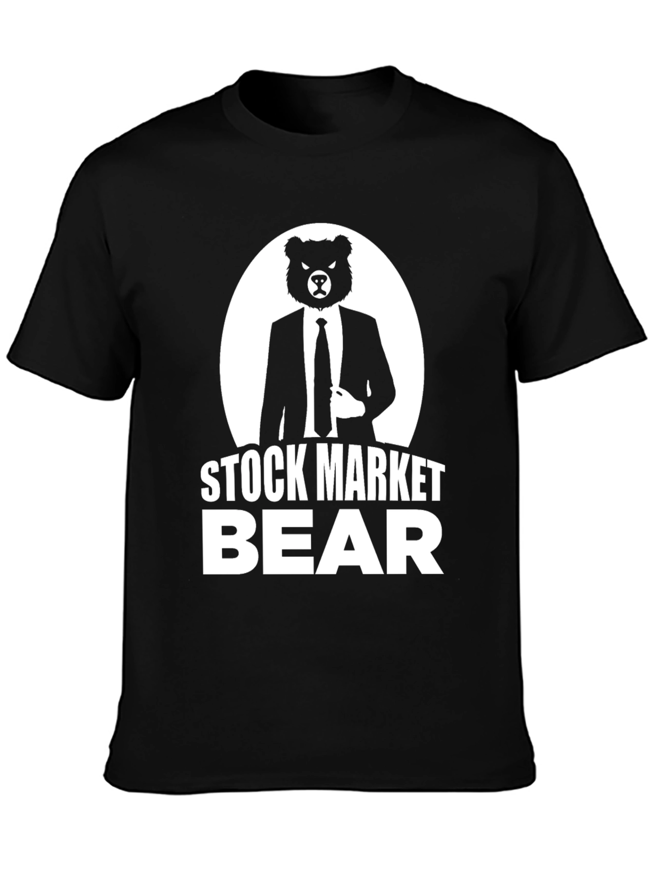 Stock Market Bear Graphic T-Shirt