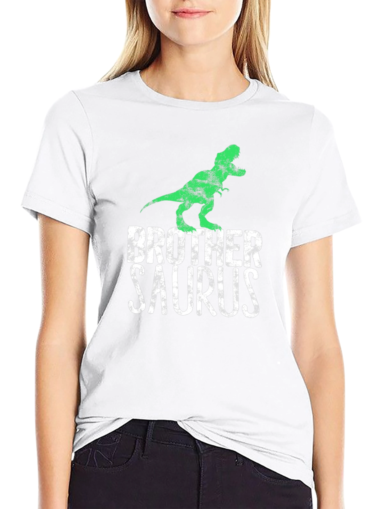 Brother Saurus T-Rex Graphic Tee - Black