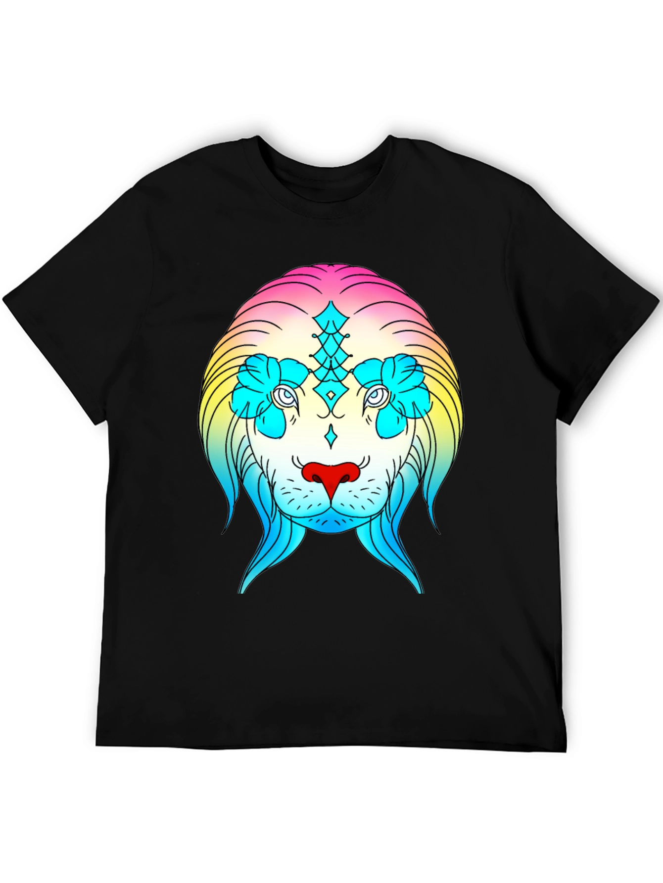 Rainbow Lion Graphic Tee - Stylish Streetwear
