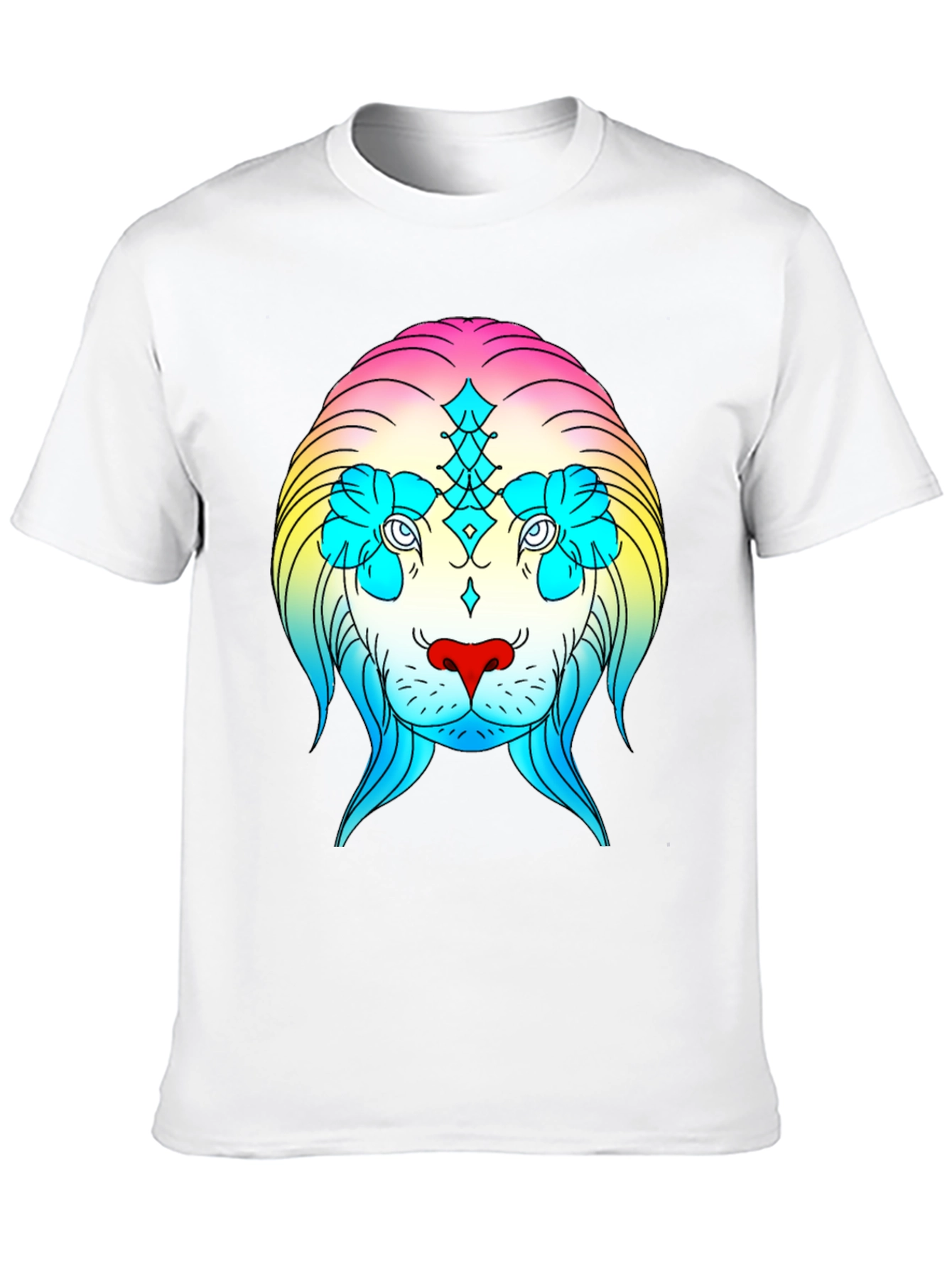 Rainbow Lion Graphic Tee - Stylish Streetwear