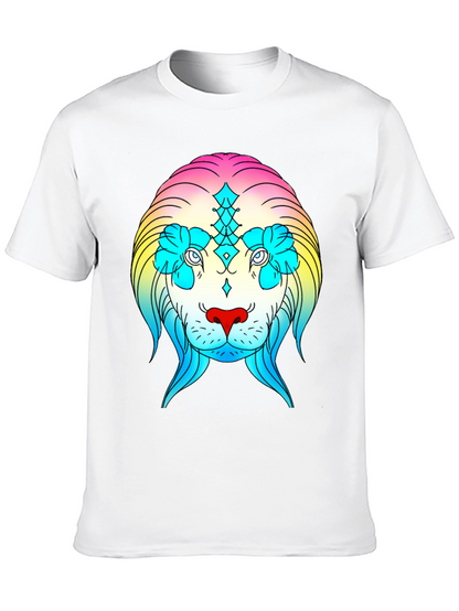 Rainbow Lion Graphic Tee - Stylish Streetwear