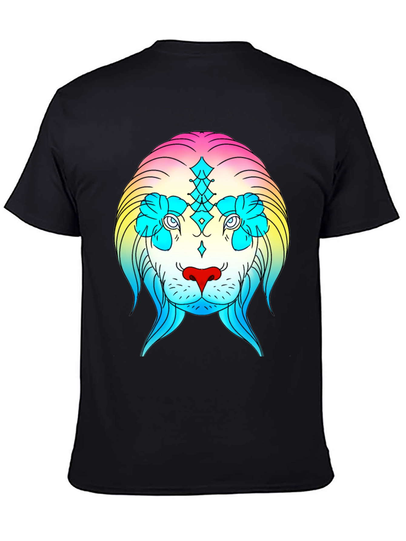 Rainbow Lion Graphic Tee - Stylish Streetwear