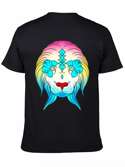 Rainbow Lion Graphic Tee - Stylish Streetwear