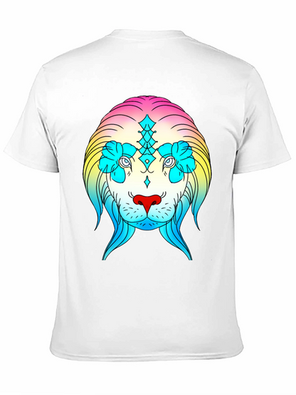Rainbow Lion Graphic Tee - Stylish Streetwear